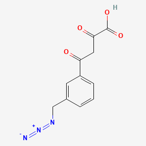 molecular formula C24H14NNa3O12S3 B1664524 4-(3-Azidomethyl-phenyl)-2,4-dioxo-butyric acid CAS No. 544467-07-4