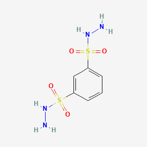 molecular formula C6H10N4O4S2 B1664536 1,3-苯二磺酸，1,3-二酰肼 CAS No. 4547-70-0
