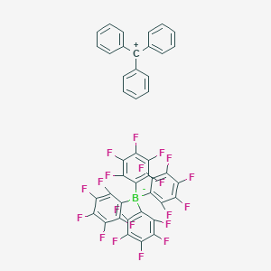 molecular formula C43H15BF20 B166454 Triphenylmethylium tetrakis(perfluorophenyl)borate CAS No. 136040-19-2
