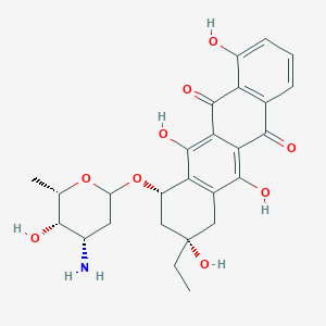 molecular formula C26H29NO9 B1664541 13-脱氧卡米诺霉素 CAS No. 76034-18-9