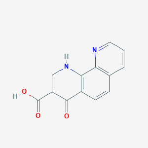 molecular formula C13H8N2O3 B1664547 4-氧代-1H-1,10-菲咯啉-3-羧酸 CAS No. 331830-20-7