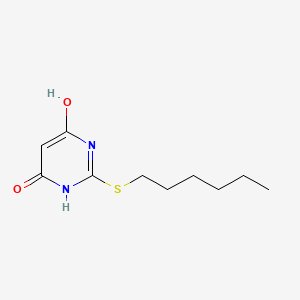 molecular formula C10H16N2O2S B1664550 2-己基硫基-4-羟基-1H-嘧啶-6-酮 CAS No. 376616-73-8
