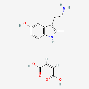 molecular formula C15H18N2O5 B1664568 2-Methylserotonin maleate salt CAS No. 78263-91-9
