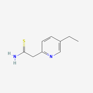 B1664574 2-Pyridineacetamide, 5-ethylthio- CAS No. 30820-98-5