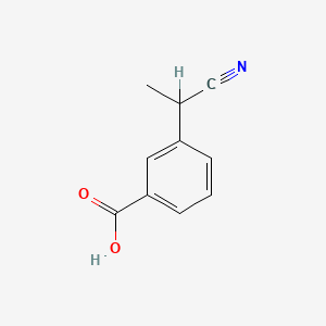 molecular formula C10H9NO2 B1664579 3-(1-氰乙基)苯甲酸 CAS No. 5537-71-3