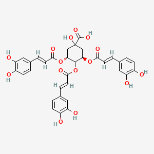 molecular formula C34H30O15 B1664588 3,4,5-Tricaffeoylquinic acid CAS No. 86632-03-3