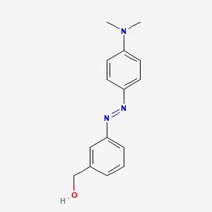molecular formula C15H17N3O B1664597 3'-Hydroxymethyl-4-(dimethylamino)azobenzene CAS No. 35282-69-0