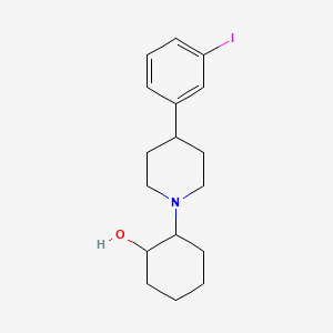 2-[4-(3-Iodophenyl)piperidin-1-yl]cyclohexan-1-ol