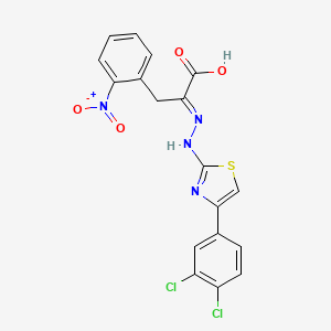molecular formula C18H12Cl2N4O4S B1664612 4egi-1 