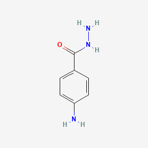 molecular formula C7H9N3O B1664622 4-Aminobenzohydrazide CAS No. 5351-17-7