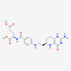 B1664634 5,6,7,8-Tetrahydro-8-deazahomofolic acid CAS No. 111113-75-8