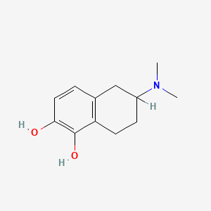 molecular formula C12H17NO2 B1664635 6-(Dimethylamino)-5,6,7,8-tetrahydronaphthalene-1,2-diol CAS No. 39478-90-5