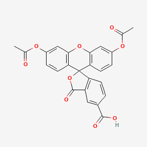 molecular formula C25H16O9 B1664644 5-Carboxyfluorescein diacetate CAS No. 79955-27-4