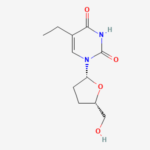 molecular formula C11H16N2O4 B1664651 5-Ethyl-2',3'-dideoxyuridine CAS No. 108895-49-4