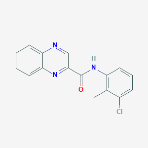 molecular formula C16H12ClN3O B1664655 N-(3-chloro-2-methylphenyl)quinoxaline-2-carboxamide CAS No. 930478-88-9