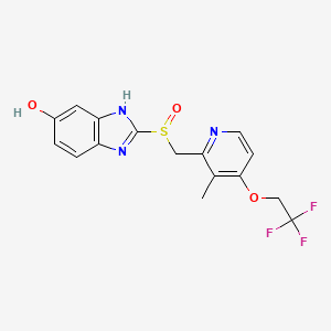 molecular formula C16H14F3N3O3S B1664657 5-Hydroxylansoprazole CAS No. 131926-98-2