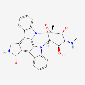 molecular formula C28H26N4O4 B1664659 5'-Hydroxy-staurosporine CAS No. 308847-74-7