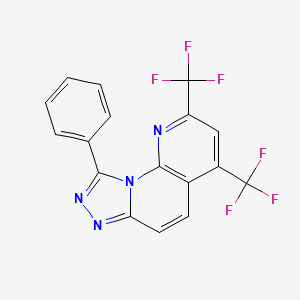 molecular formula C17H8F6N4 B1664661 5M038 