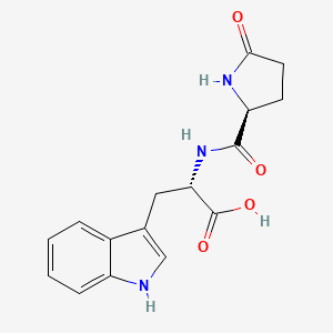 molecular formula C16H17N3O4 B1664667 5-氧代脯氨酰色氨酸 CAS No. 35937-24-7