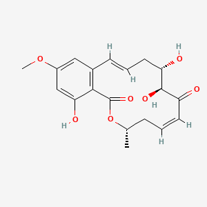 molecular formula C19H22O7 B1664670 (5E)-7-Oxozeaenol CAS No. 253863-19-3