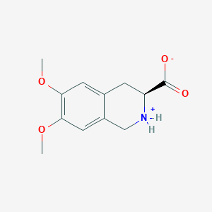molecular formula C12H15NO4 B1664675 (s)-6,7-Dimethoxy-1,2,3,4-tetrahydroisoquinoline-3-carboxylic acid CAS No. 103733-66-0