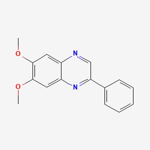 molecular formula C16H14N2O2 B1664676 6,7-Dimethoxy-2-phenylquinoxaline CAS No. 146535-11-7