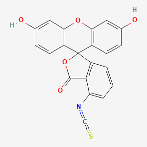 molecular formula C21H11NO5S B1664681 3',6'-Dihydroxy-6-isothiocyanatospiro[isobenzofuran-1(3H),9'-[9H]xanthen]-3-one CAS No. 3326-31-6