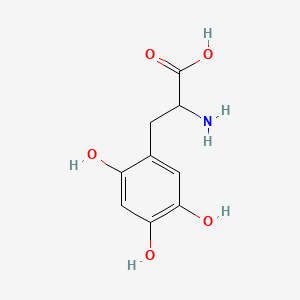 molecular formula C9H11NO5 B1664685 2,4,5-三羟基苯丙氨酸 CAS No. 21373-30-8