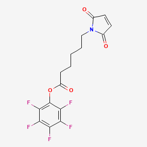 molecular formula C16H12F5NO4 B1664688 6-Maleimidocaproic acid pentafluorophenyl ester CAS No. 692739-25-6