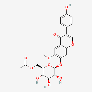 B1664692 6''-O-Acetylglycitin CAS No. 134859-96-4