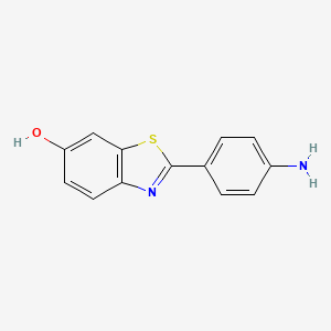 molecular formula C13H10N2OS B1664693 2-(4-Aminophenyl)benzo[d]thiazol-6-ol CAS No. 178804-18-7