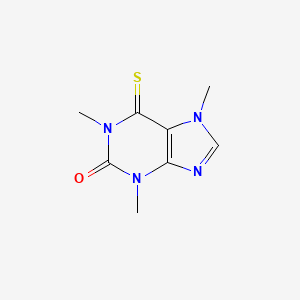 molecular formula C8H10N4OS B1664699 6-Thiocaffeine CAS No. 13182-58-6