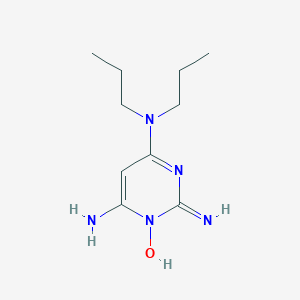 molecular formula C10H19N5O B016647 N4,N4-Dipropyl-1-oxy-pyrimidine-2,4,6-triamine CAS No. 55921-62-5
