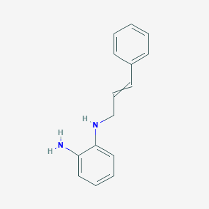 molecular formula C15H16N2 B166471 1,2-苯二胺，N1-(3-苯基-2-丙烯-1-基)- CAS No. 130964-01-1