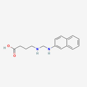 molecular formula C15H18N2O2 B1664711 2-Naphthylaminomethyl-gamma-aminobutyric acid CAS No. 41510-03-6