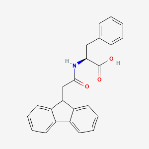molecular formula C24H21NO3 B1664715 N-(9H-Fluoren-9-ylacetyl)-L-phenylalanine CAS No. 40356-21-6