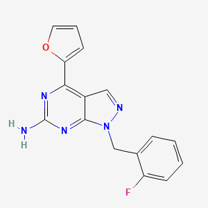 molecular formula C16H12FN5O B1664730 A2A receptor antagonist 1 
