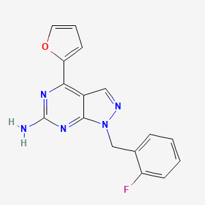 molecular formula C16H12FN5O B1664730 A2A receptor antagonist 1 CAS No. 443103-97-7