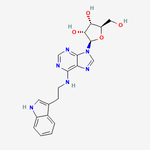 B1664731 N-(2-(1H-Indol-3-yl)ethyl)adenosine CAS No. 41552-95-8