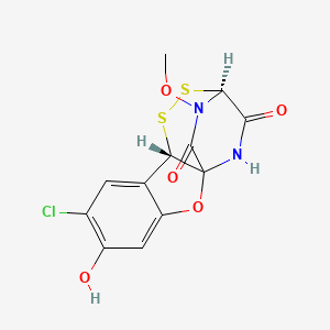 molecular formula C12H9ClN2O5S2 B1664736 Antibiotic A 30641 CAS No. 59978-04-0