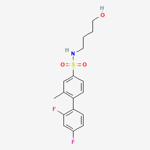 molecular formula C17H19F2NO3S B1664761 Abd-295 CAS No. 871113-99-4