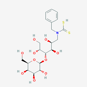molecular formula C20H31NO10S2 B166477 N-Benzyl-4-O-(beta-galactopyranosyl)glucamine-N-carbodithioate CAS No. 126753-66-0