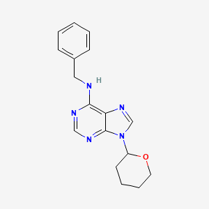 molecular formula C17H19N5O B1664775 N-Benzyl-9-(tetrahydro-2H-pyran-2-YL)adenine CAS No. 2312-73-4