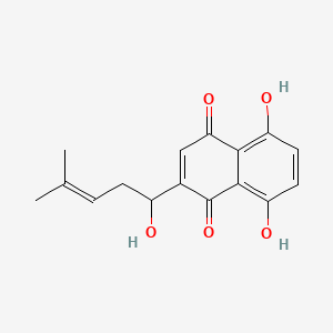 molecular formula C16H16O5 B1664781 Alkannin CAS No. 23444-65-7