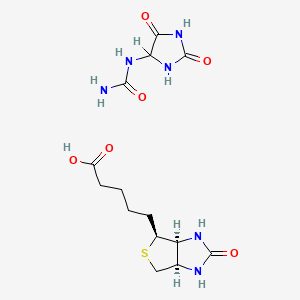 molecular formula C14H22N6O6S B1664787 Allantoin biotin CAS No. 4492-73-3