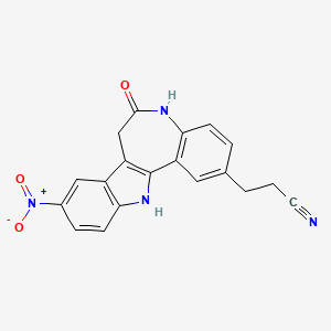 molecular formula C19H14N4O3 B1664802 Alsterpaullone, 2-Cyanoethyl CAS No. 852529-97-0