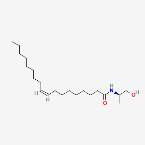molecular formula C21H41NO2 B1664824 9-Octadecenamide, N-((1R)-2-hydroxy-1-methylethyl)-, (9Z)- CAS No. 213182-22-0