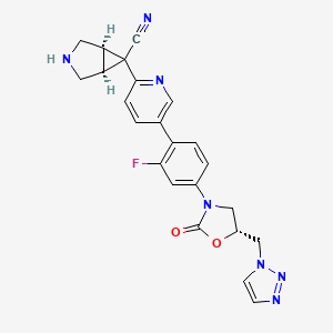 molecular formula C23H20FN7O2 B1664827 AM-7359 游离碱 CAS No. 831202-46-1