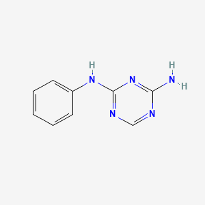 molecular formula C9H9N5 B1664834 Amanozine CAS No. 537-17-7