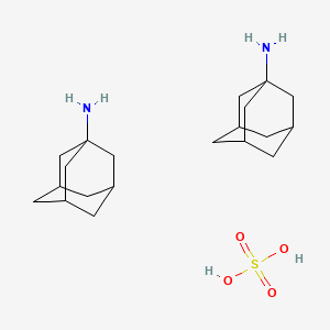 molecular formula C20H36N2O4S B1664835 金刚烷胺硫酸盐 CAS No. 31377-23-8